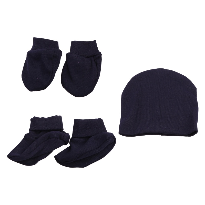 Bộ Găng Tay + Mũ Cotton Mềm Chống Xước Unisex Cho Bé