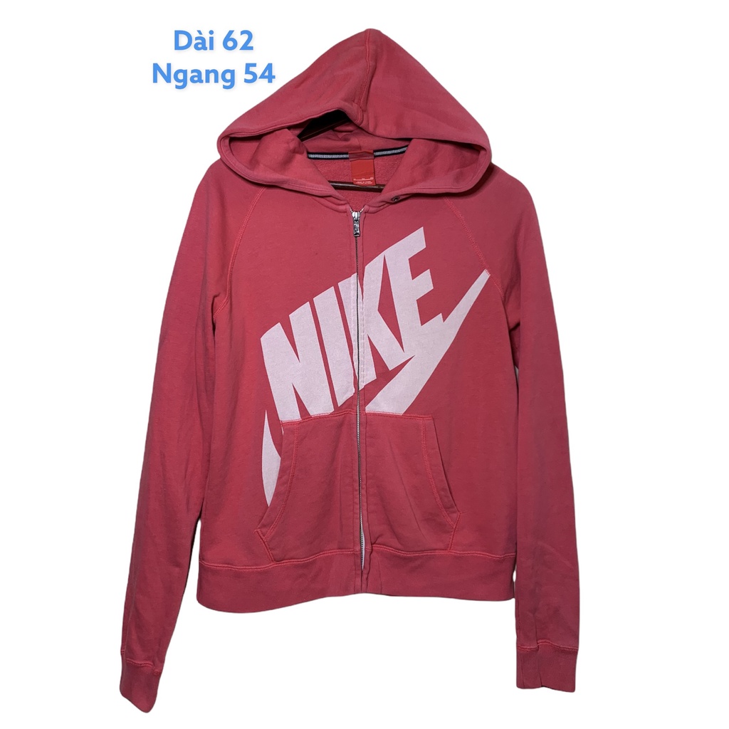 Áo khoác nỉ có mũ hoodie hiệu NIKE big logo chính hãng secondhand
