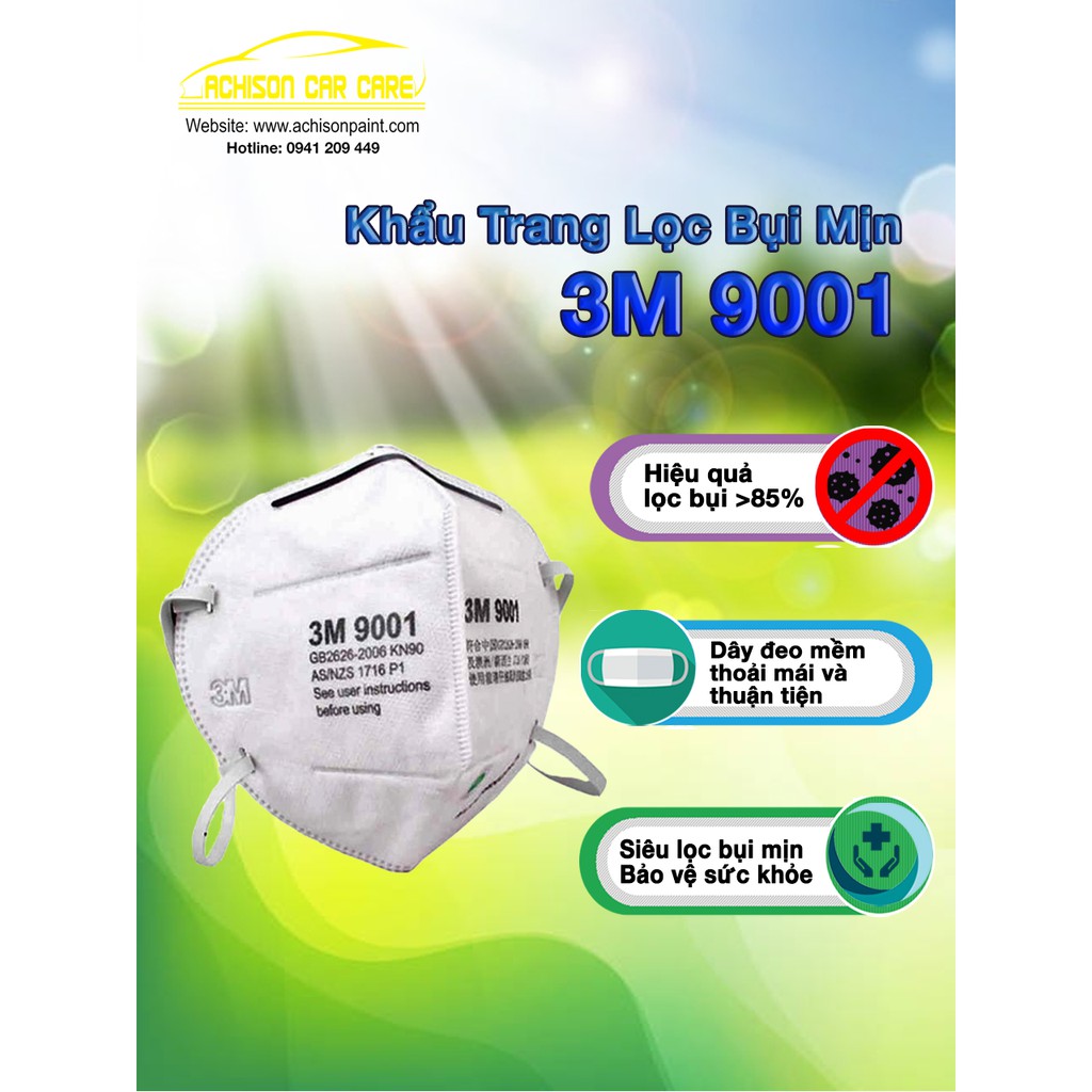 KHẨU TRANG LỌC BỤI 3M 9001 SỐ LƯỢNG 1CÁI