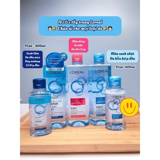 Nước Tẩy Trang L'Oreal Micellar Water 3-in-1. 400ml