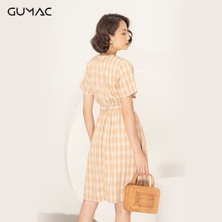 Đầm eo chun cổ dây GUMAC DA917