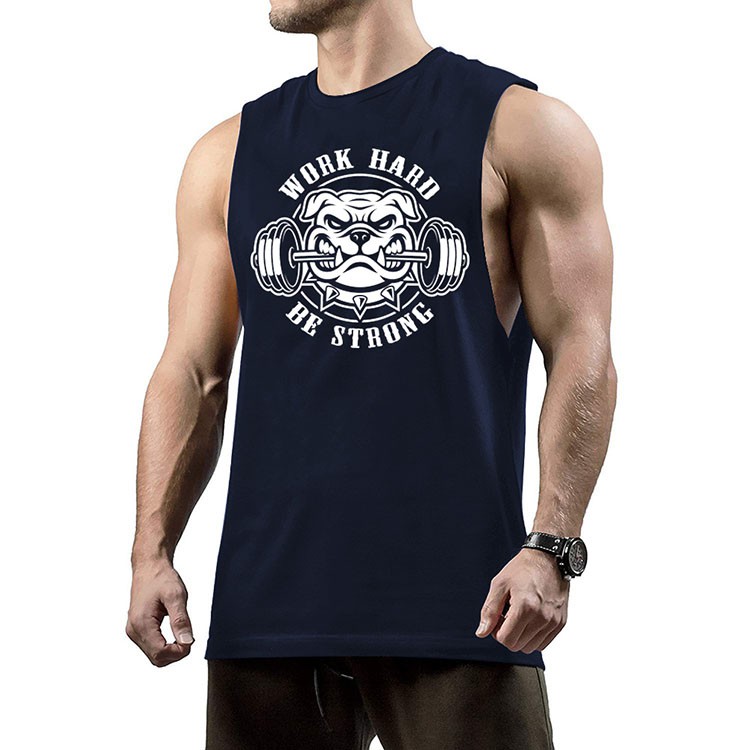 Áo Tập Gym Mùa Hè Mới WORD HARD -  Áo  Tập Gym 3 Lỗ Vải Cotton cao cấp