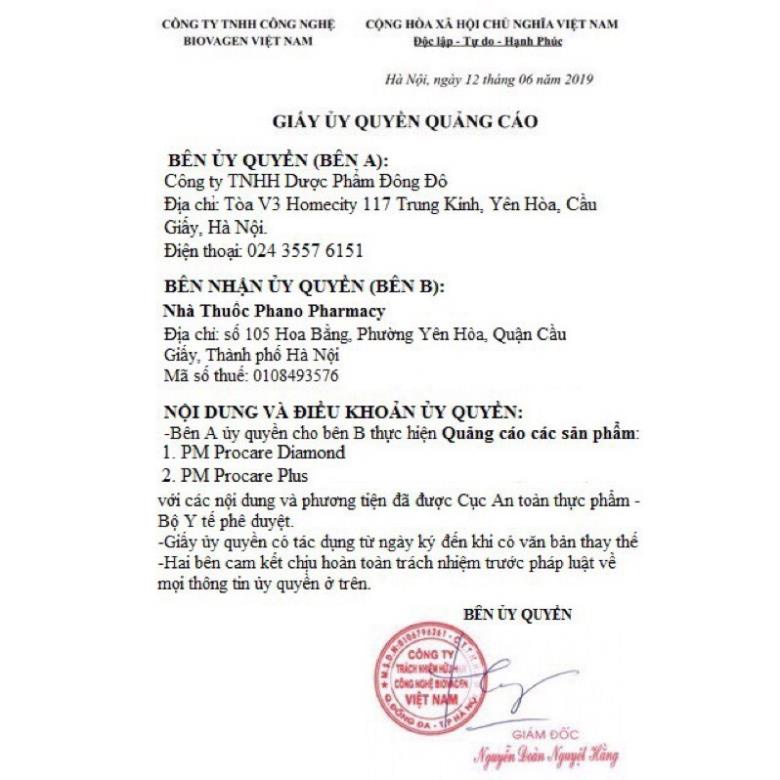 PM Procare bổ sung vitamin cho bà bầu và cho con bú