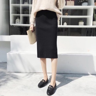Chân váy bút chì xẻ tà siêu đẹp