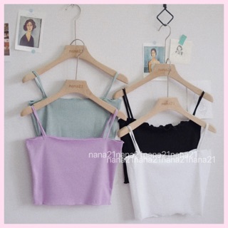 Áo hai dây croptop bèo