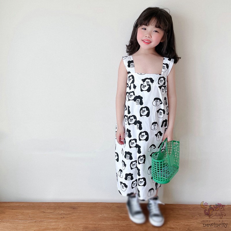 Áo liền quần Quần Ống Rộng In Họa Tiết Hoạt Hình Thân Thiện Với Da Thời Trang Mùa Hè Hàn Quốc Cho