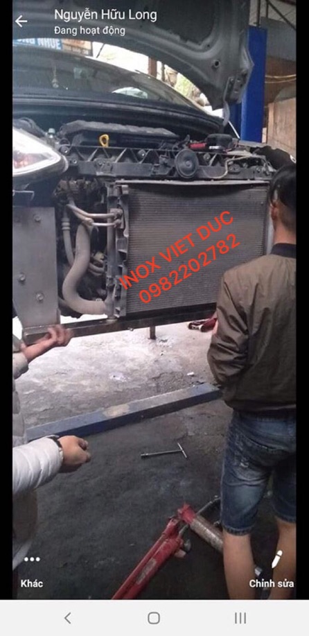 Khung đỡ két nước xe I10 chế