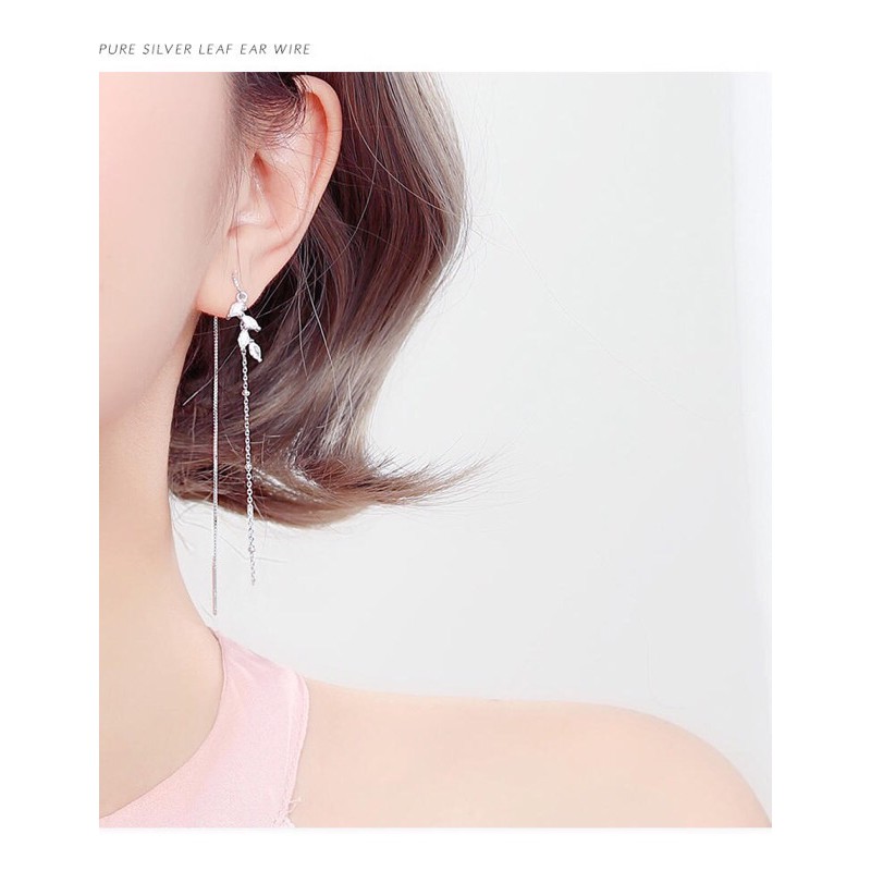 khuyên tai bạc mạ bạch kim BLING BLING- ORDER