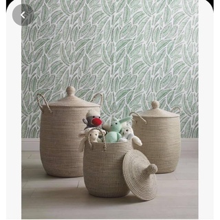 Giỏ cói xiên có nắp