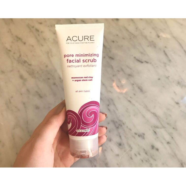 Tẩy tế bào chết đất sét đỏ chống lão hóa Acure Organics Acure Radically Rejuvenating Facial Scrub 4oz [Meoheo]