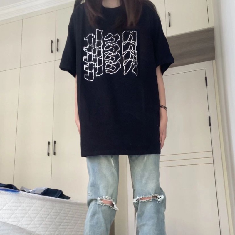 NRVP Áo Thun Cotton Tay Ngắn Cổ Tròn Màu Trơn Thời Trang Dành Cho Nữ