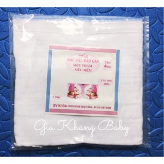 Khăn tắm xô 4 lớp Kiba