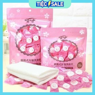 GÓI 30v KHĂN GIẤY NÉN CAO CẤP DẠNG VIÊN KẸO _ Giá Bán Sỉ Lẻ