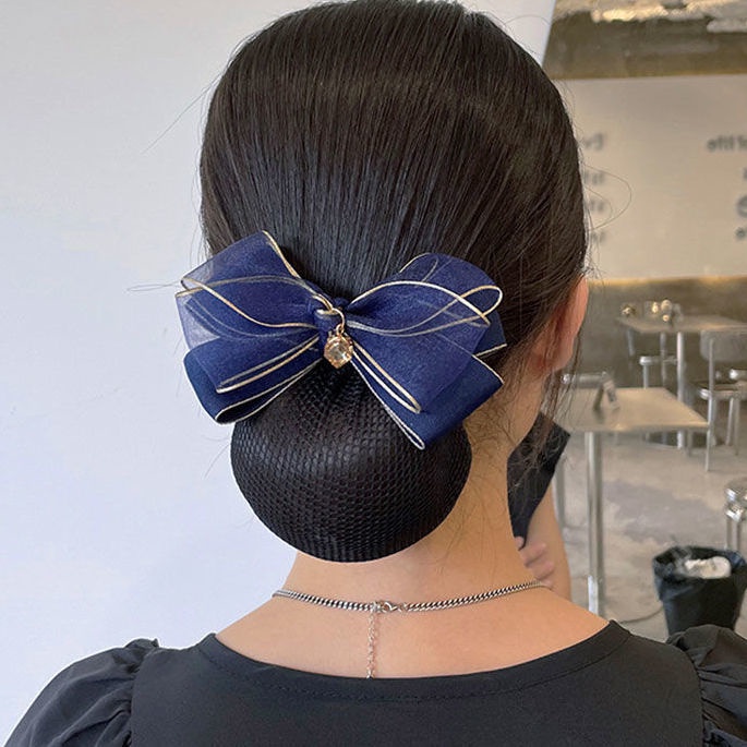 Kẹp Tóc Đính Hoa Vải Lưới Phong Cách Nhật Hàn Cho Nữ