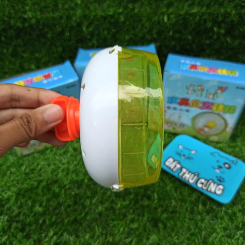 Wheel mica gắn lồng hamster đường kính 12cm