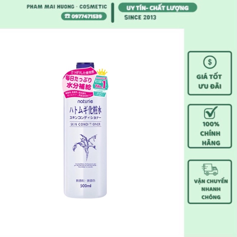 Nước Hoa Hồng Skin Conditioner Naturie chai 500ml