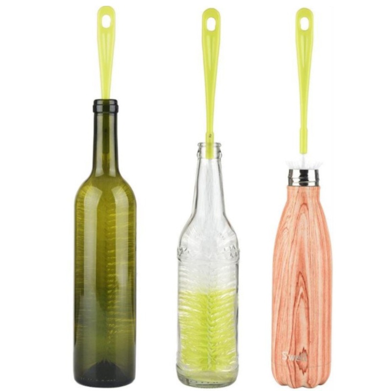 Set 5 Cọ Vệ Sinh Bình Nước / Ống Thủy Tinh Tay Cầm Dài Tiện Lợi Dành Cho Trẻ Em