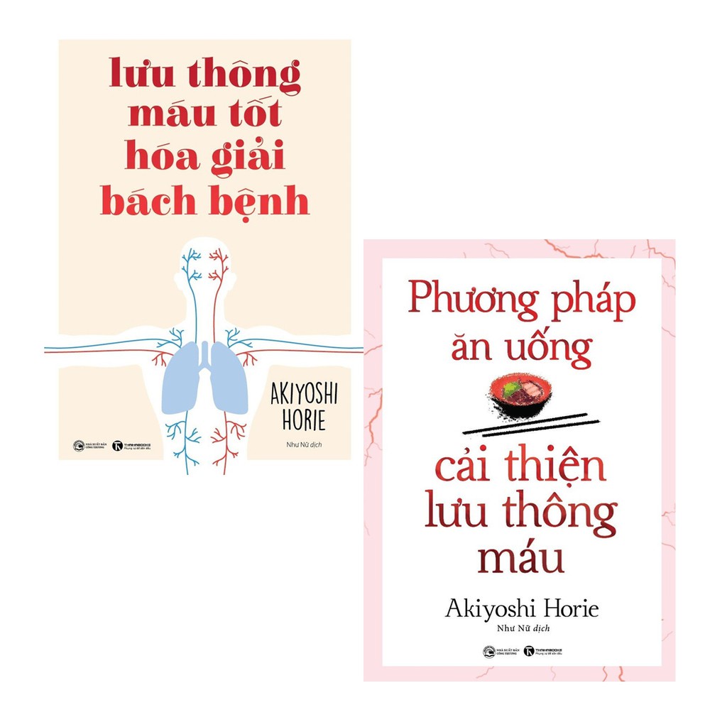 Sách - Combo Phương pháp cải thiện lưu thông máu tốt - Thái Hà Books