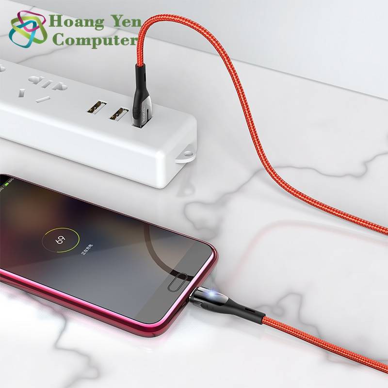 Cáp Sạc MICRO USB Hoco U89 Cho Android Dây Dù 1.2M - BH 1 Năm Chính Hãng (MÀU SẮC NGẪU NHIÊN) - Hoàng Yến Computer