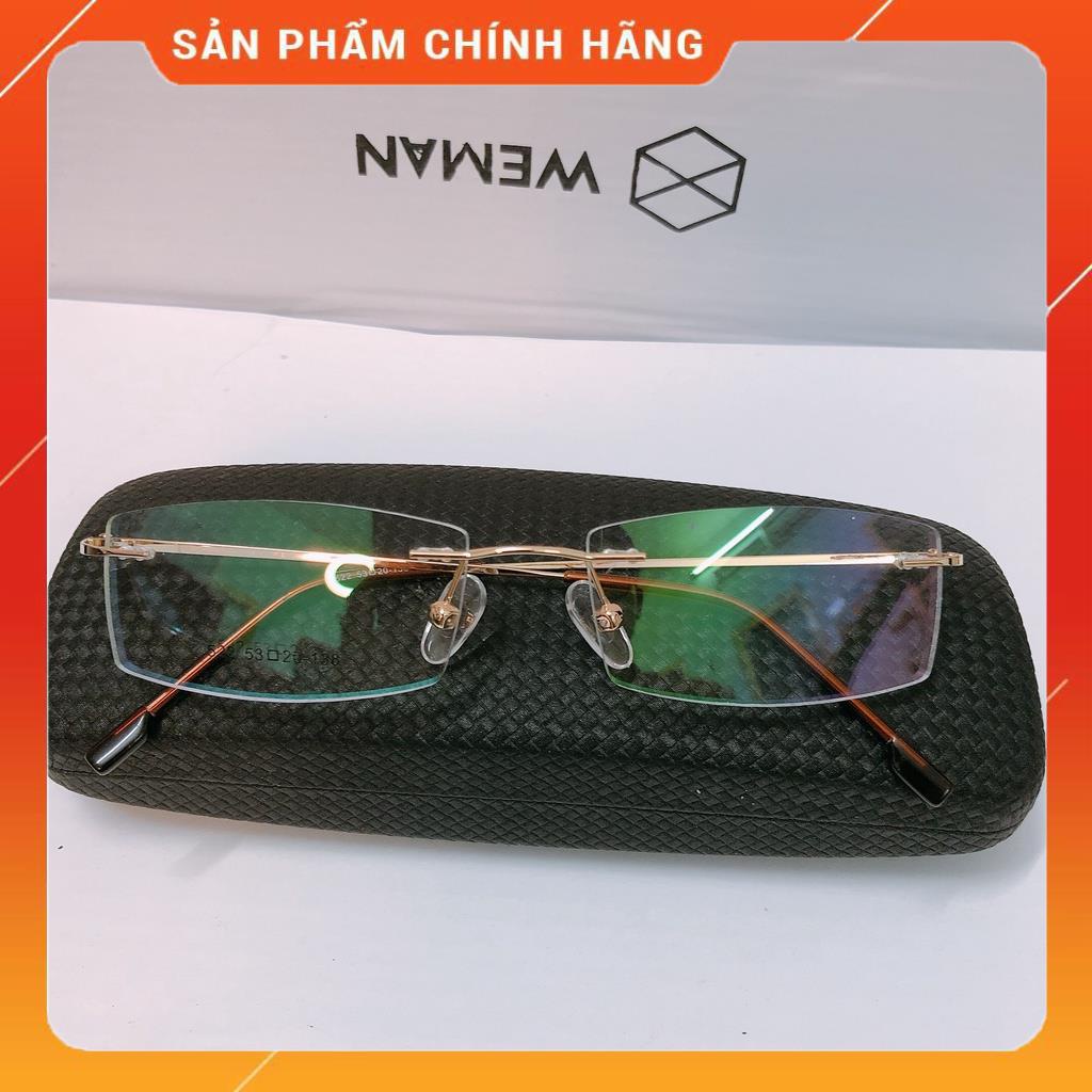 Gọng kính thay tròng siêu dẻo hợp kim titan Nhật bản bảo hành 1 đổi 1 cực tốt và bền KMTNKT50GOLD