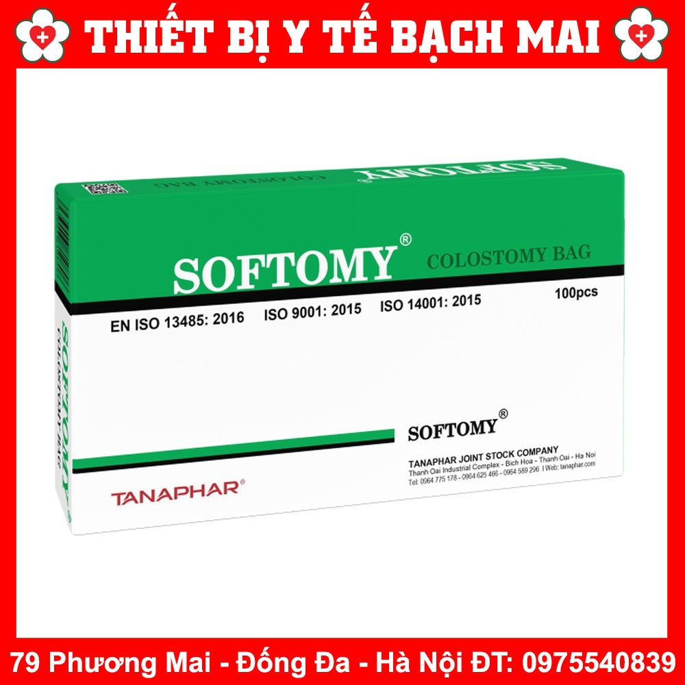 Túi Hậu Môn Nhân Tạo Softomy Hộp 100 Túi