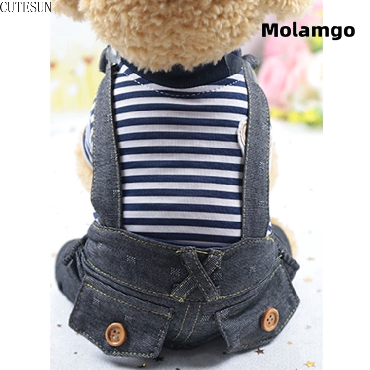 Quần Áo Kẻ Sọc Thời Trang Mùa Hè Cho Thú Cưng