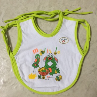 set 2 yếm ăn dặm tròng tay cột dây