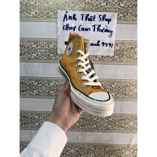 Giày sneaker thể thao vàng trắng