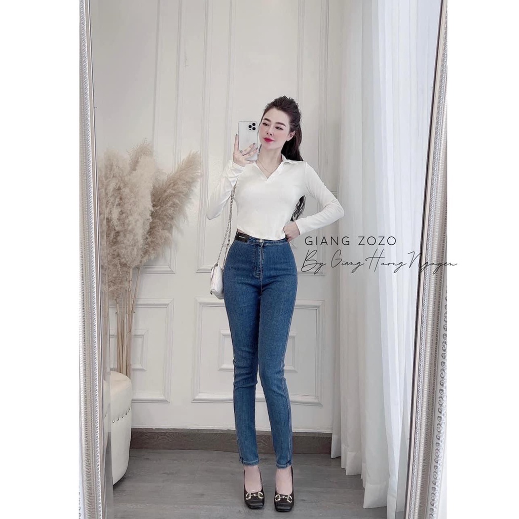 Quần jeans cạp cao nữ mã 23-24 mẫu mới nhất 2021