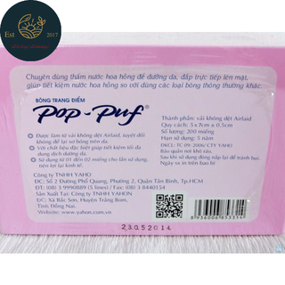Bông trang điểm Pop Puf 100 miếng