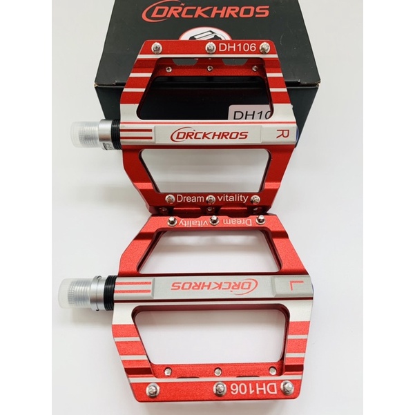 Pê đan DRCKHORS 3 bạc đạn, pê đan/pedal xe đạp thể thao bạc đạn,hỗ trợ cảm giác đạp xe vô cùng tốt, siêu êm