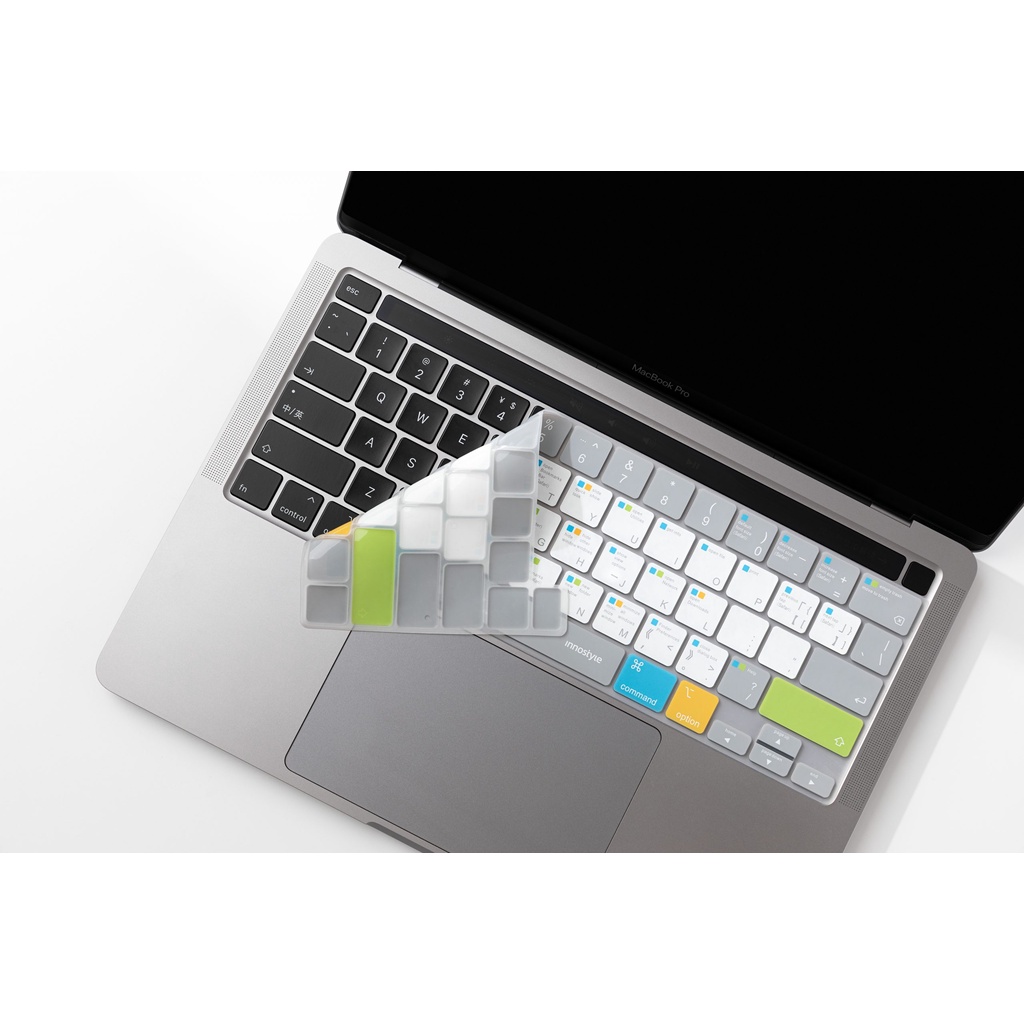Miếng phủ bàn phím bảo vệ dành cho MacBook Pro 13 inch 2020 M1 hiệu INNOSTYLE (USA) KEYGUARD NAVIGATOR SHORTCUT