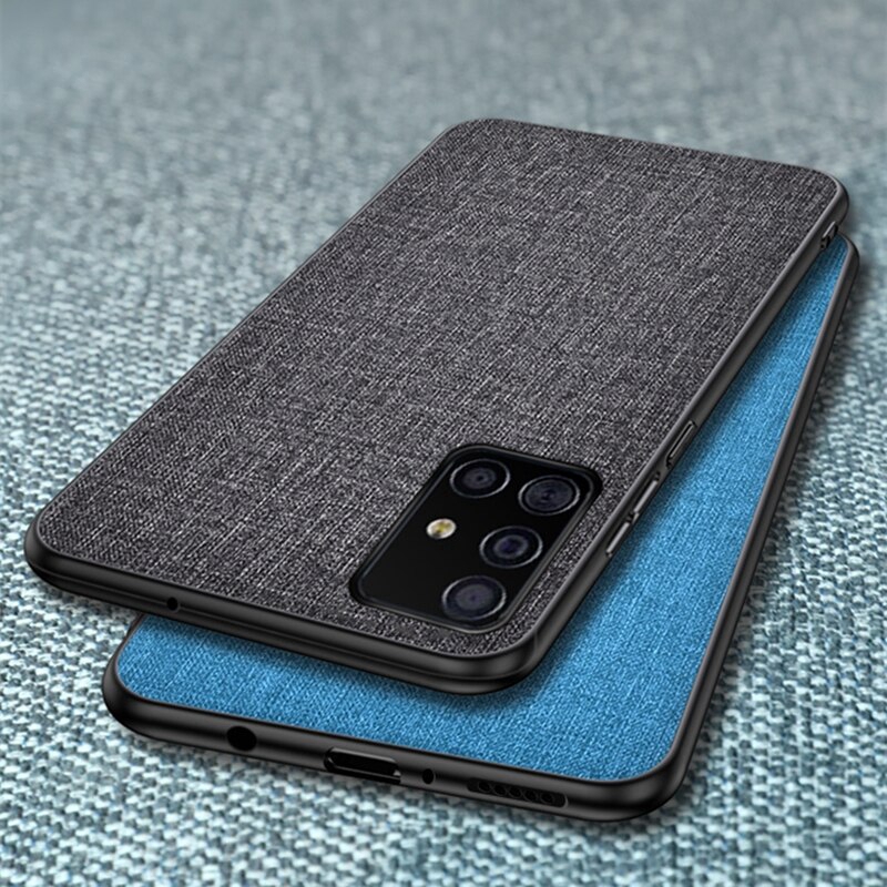 Ốp điện thoại vải PC TPU cho Samsung Galaxy A31 A41 A11 A51 A71