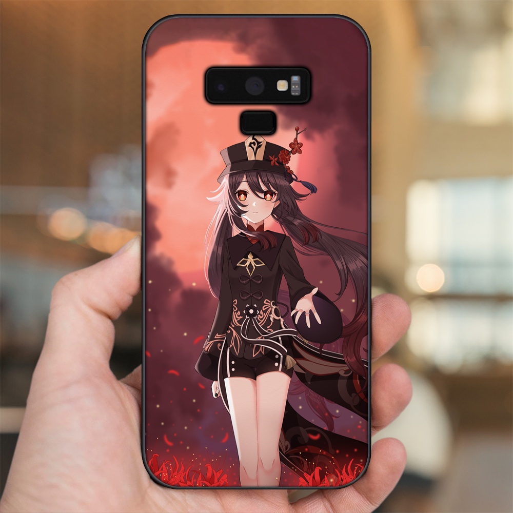 Ốp lưng Samsung Note 9 viền đen in hình Hutao Genshin Impact