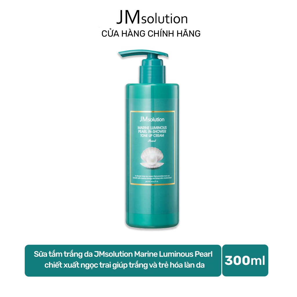 [Mã FMCGMALL -8% đơn 250K] Sữa Tắm Trắng Da JMsolution Marine Luminous Pearl in Shower Tone Up Cream 300ml