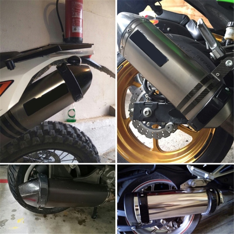 Phụ Kiện Bảo Vệ Ống Pô Xe Mô Tô Hình Bầu Dục 100mm - 160mm