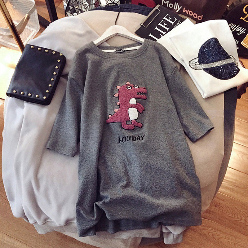 Áo thun ngắn tay dáng rộng thời trang mùa hè 2020 phong cách Hàn cho nữ | BigBuy360 - bigbuy360.vn