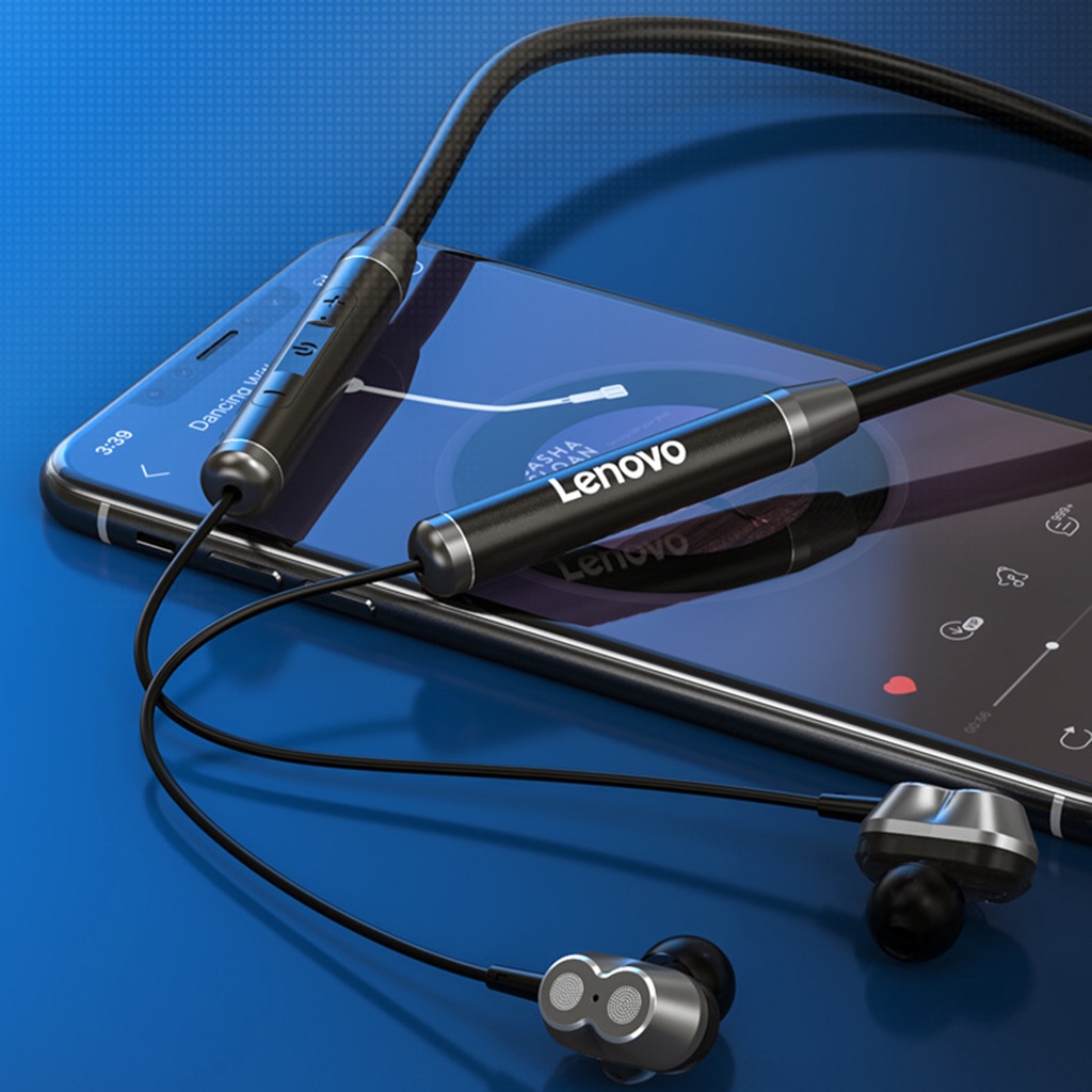Tai nghe thể thao Lenovo HE08 không dây đeo cổ từ tính thời gian chờ lâu tiện lợi