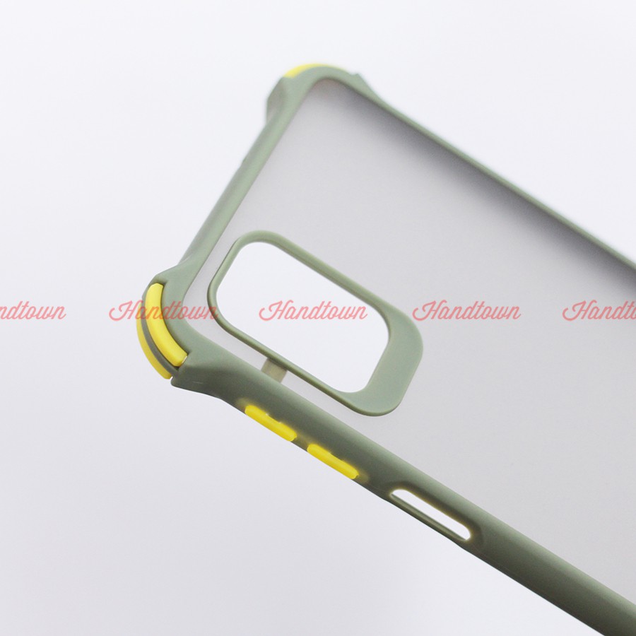 Ốp Lưng Chống Sốc Nhám Samsung Galaxy M51 M 51 Viền Màu Thời Trang TPU Viền Dẻo Lưng Cứng H201114