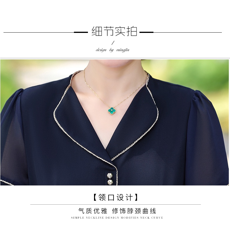 Đầm Chiffon Che Bụng Phong Cách Phương Tây Thời Trang Mùa Hè Mới 2023 Cho Phụ Nữ Trung Niên 40-5 Tuổi