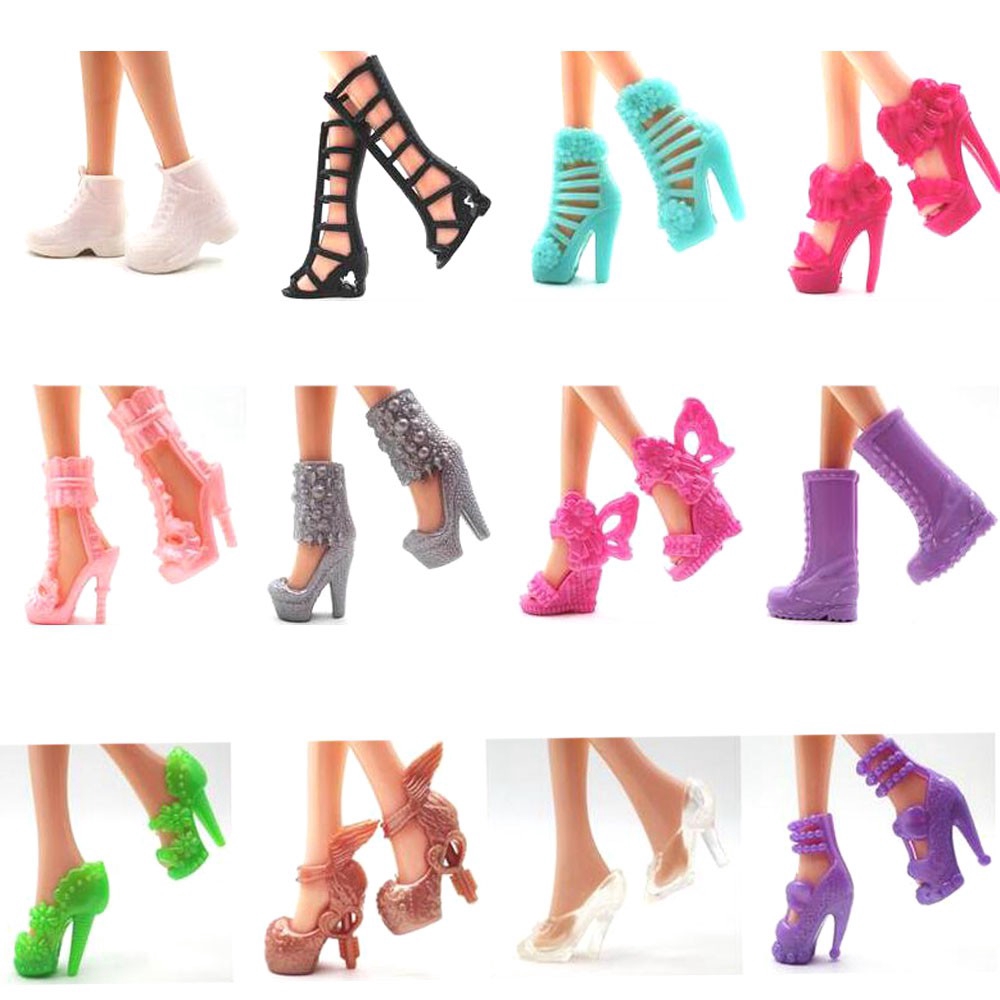 Bộ 40 chiếc giày cao gót cho búp bê Barbie