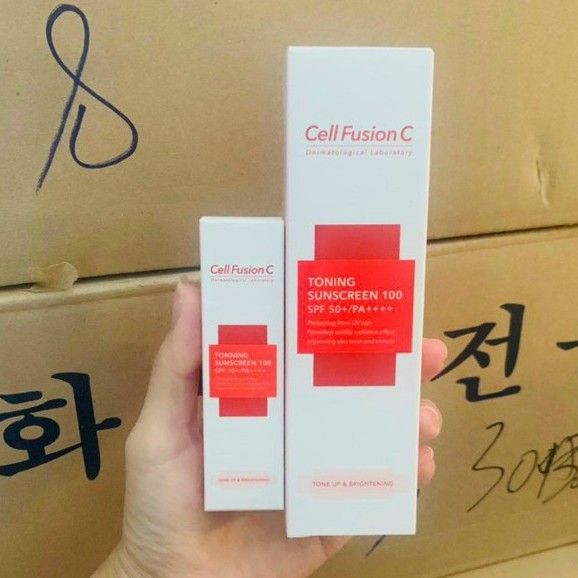 Kem Chống Nắng Cell fusion C Toning Suncreen 100 SPF 50+ PA++++