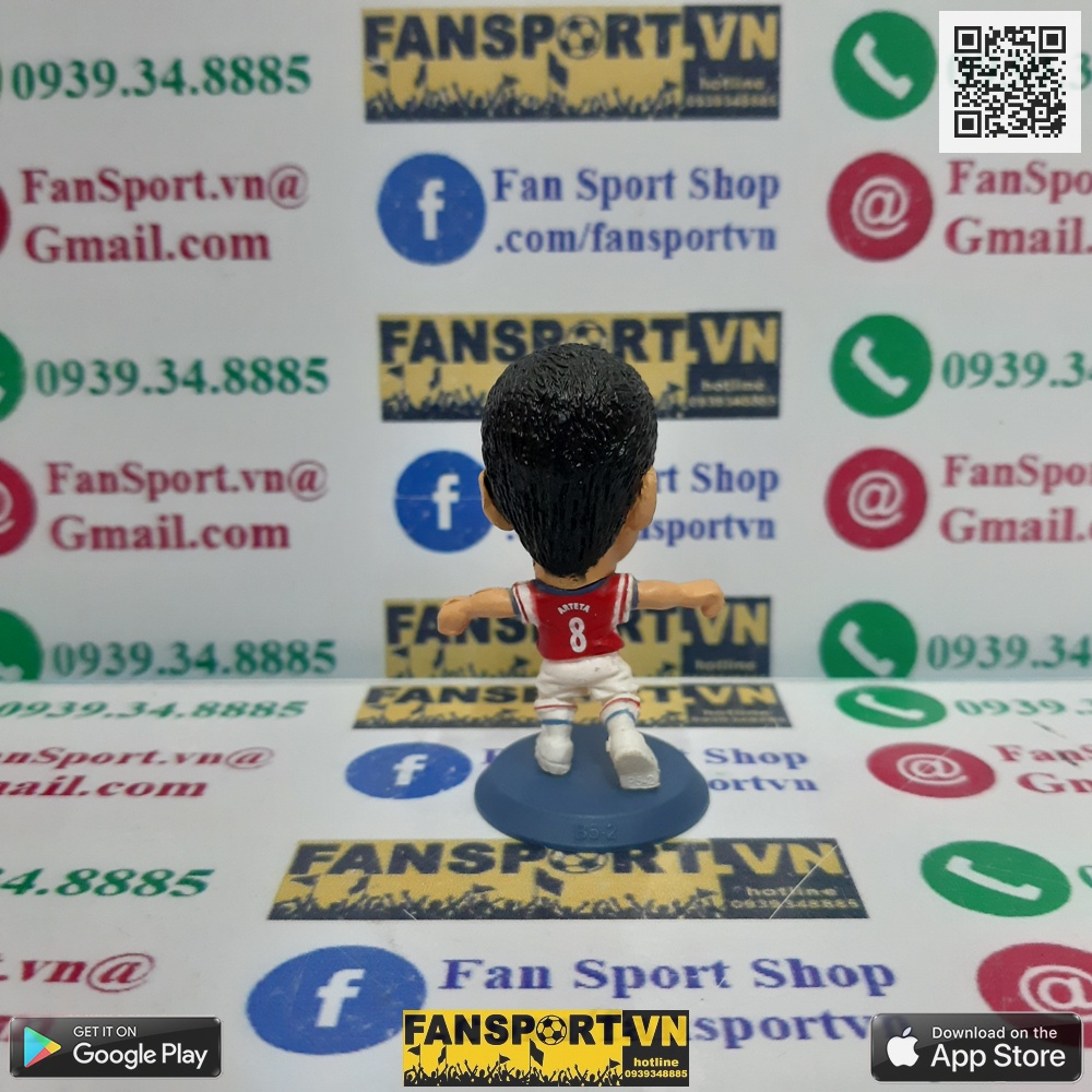 Tượng Szczesny Vermaelen Koscielny Arteta cầu thủ bóng đá Arsenal home 2012 2013 2014 soccerstarz