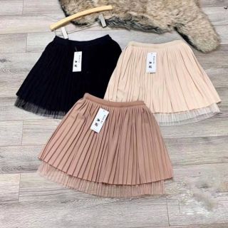 Chân váy xếp li cạp chun