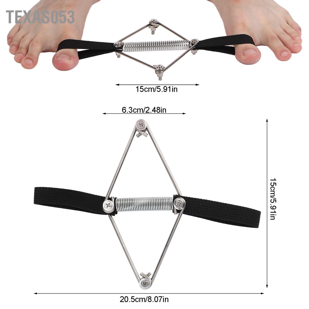 Texas053 Bunion Corrector duỗi thẳng Máy kéo giãn Đai ngón chân Hallux Valgus để giảm đau