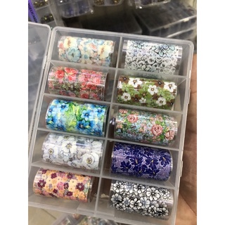 [Phụ Kiện nail] Set foil set 10 cuộn