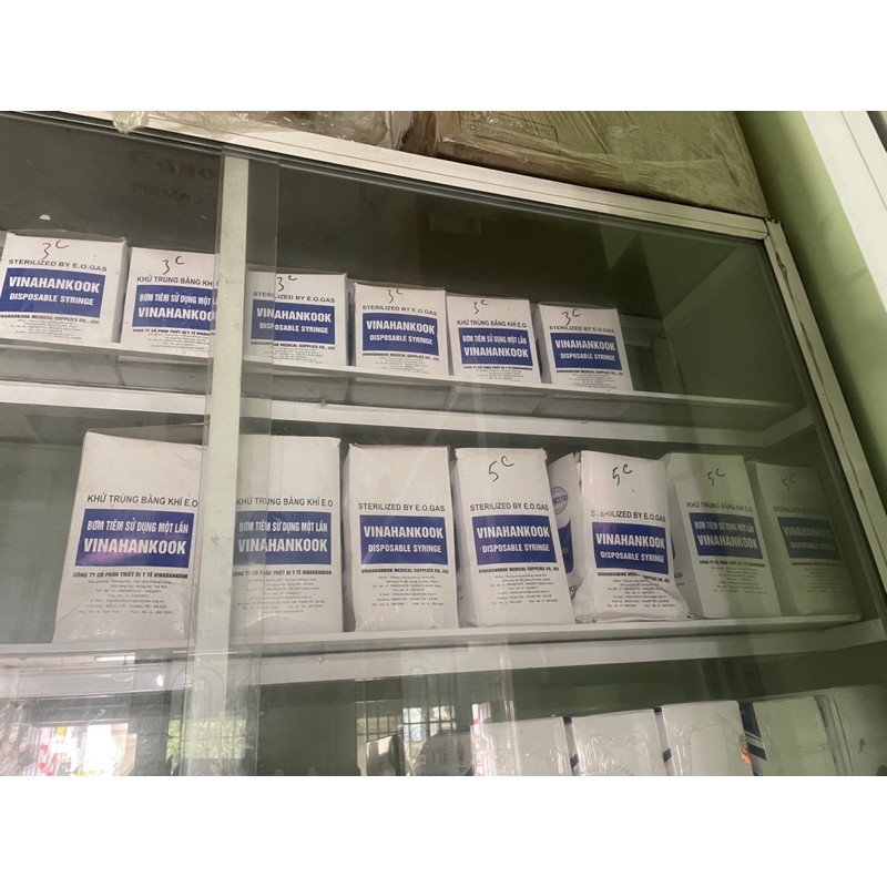 Syringe nhựa tiệt trùng 1cc - 3cc - 5cc - 10cc , Bơm kim tiêm xilanh