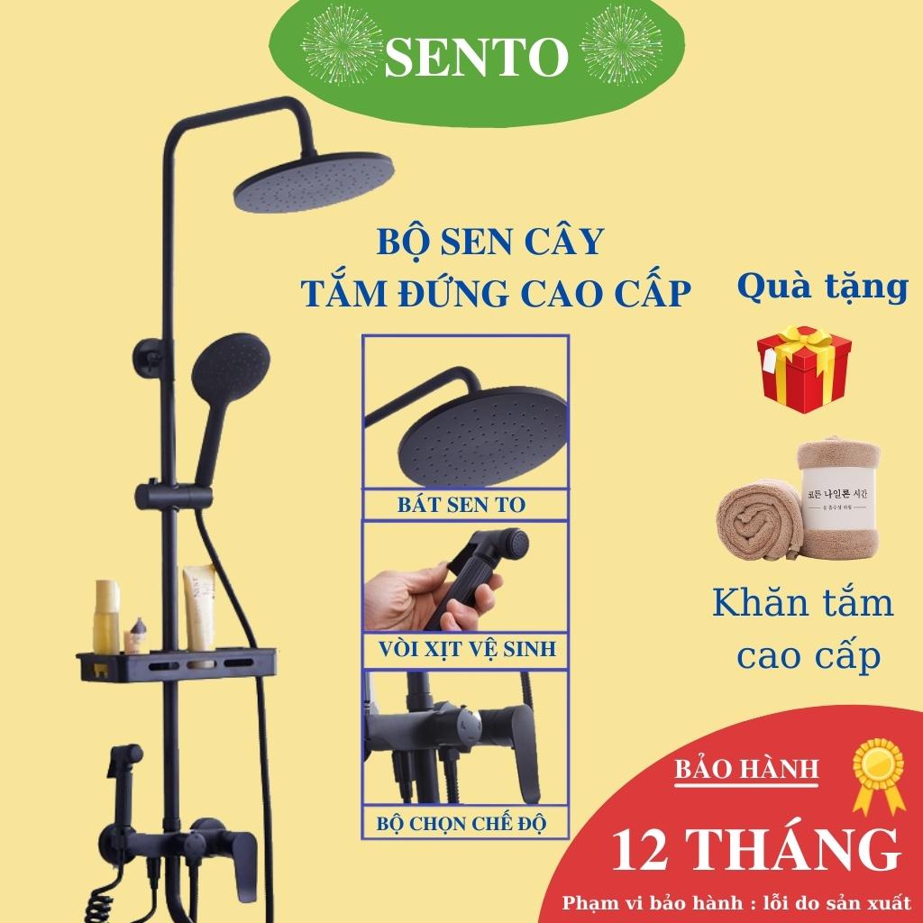 Sen Tắm Tăng Áp ❤FreeShip❤ Bộ Sen Tắm Nóng Lạnh SENTO Chất Liệu Đồng Đúc Nguyên Khối Bảo Hành 10 Năm