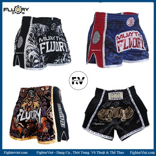 Quần Muay Thai FLUORY Quần Muay Chất Liệu Satin Cao Cấp Mẫu 2021