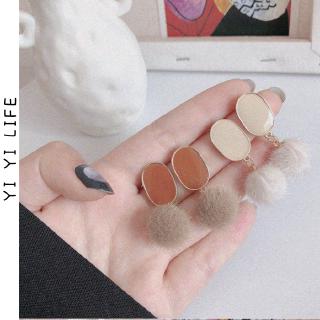 Bông Tai Mạ Bạc 925 Hình Quả Cầu Nhỏ Đơn Giản Phong Cách Hàn Quốc